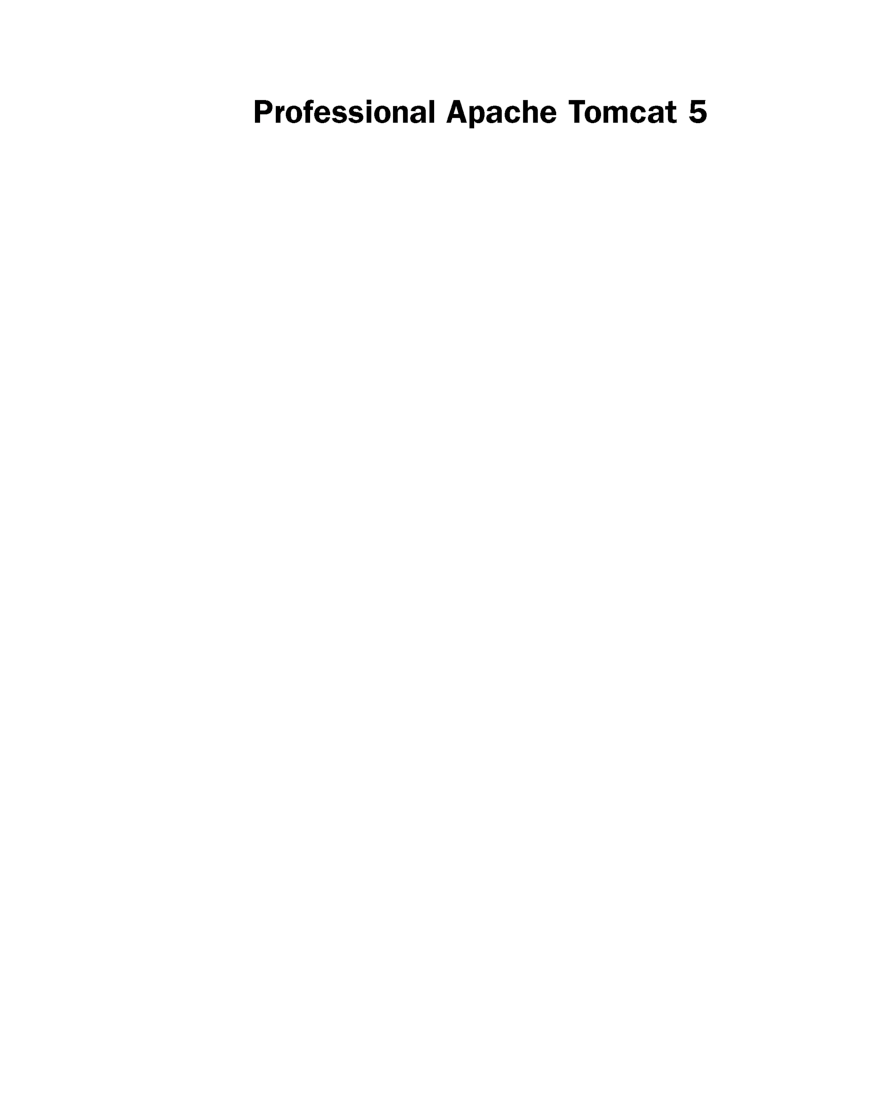 Professional Apache Tomcat 5 - Page 2