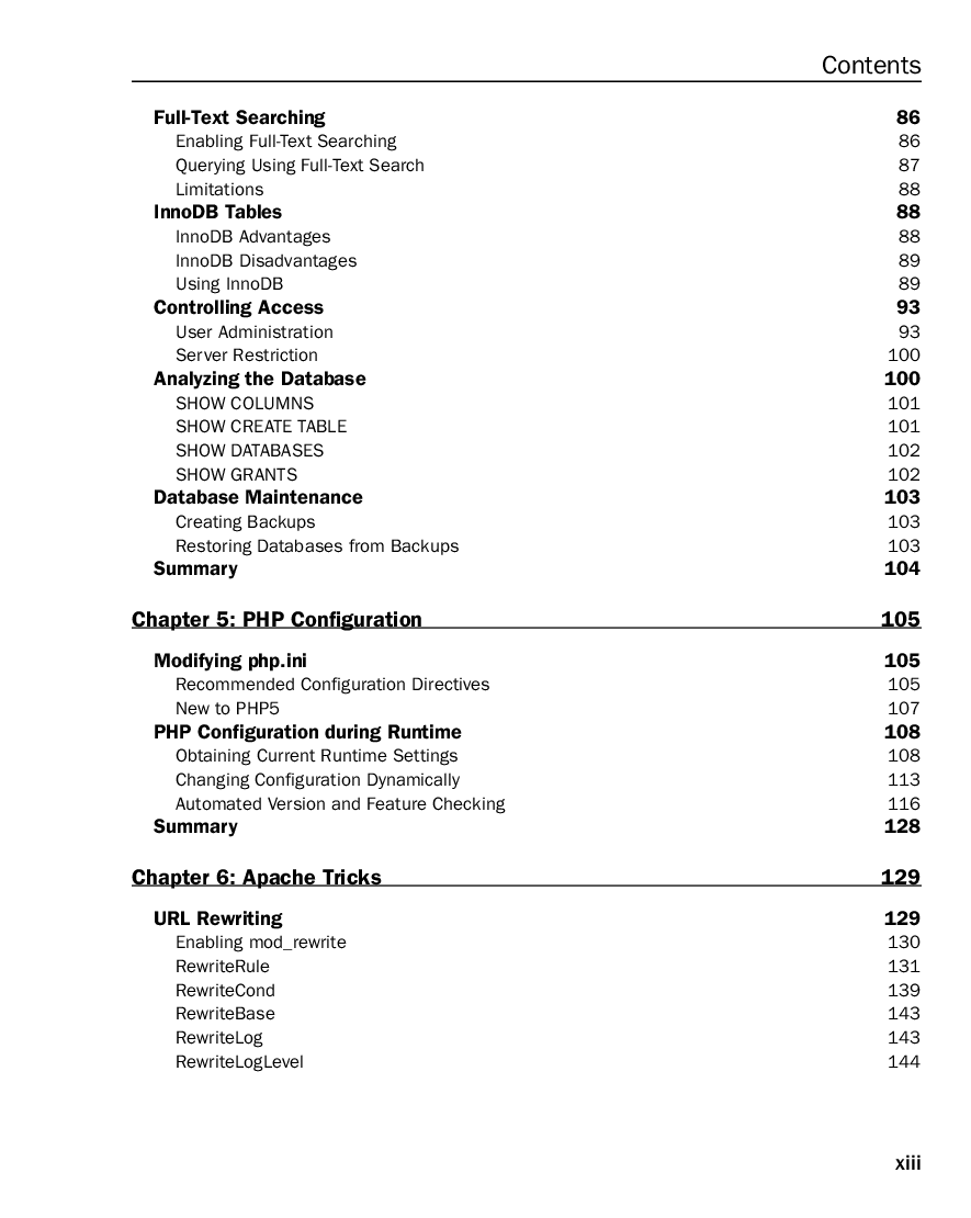 Professional LAMP Linux, Apache, MySQL And PHP5 Web Development - Page 5