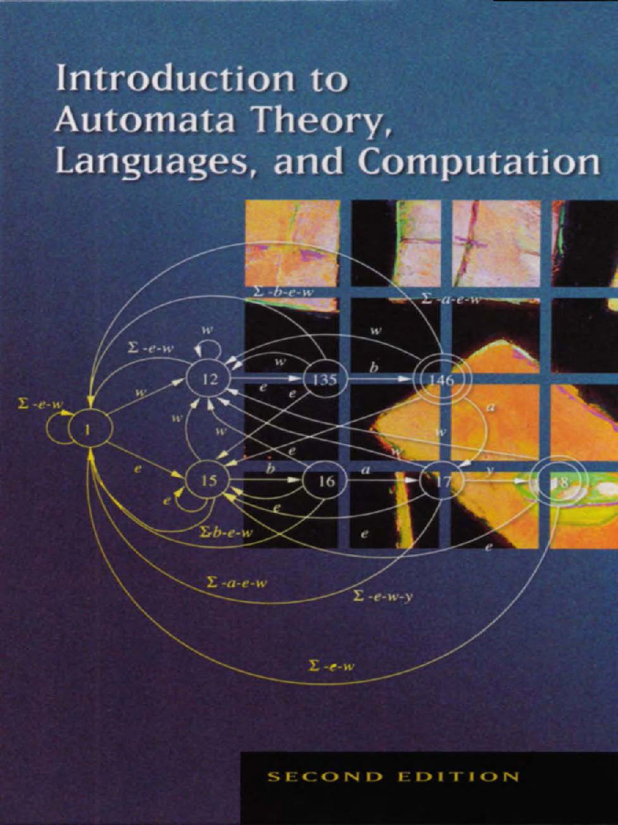 Introduction to Automata theory Languages And Computation Second Edition - Page 1