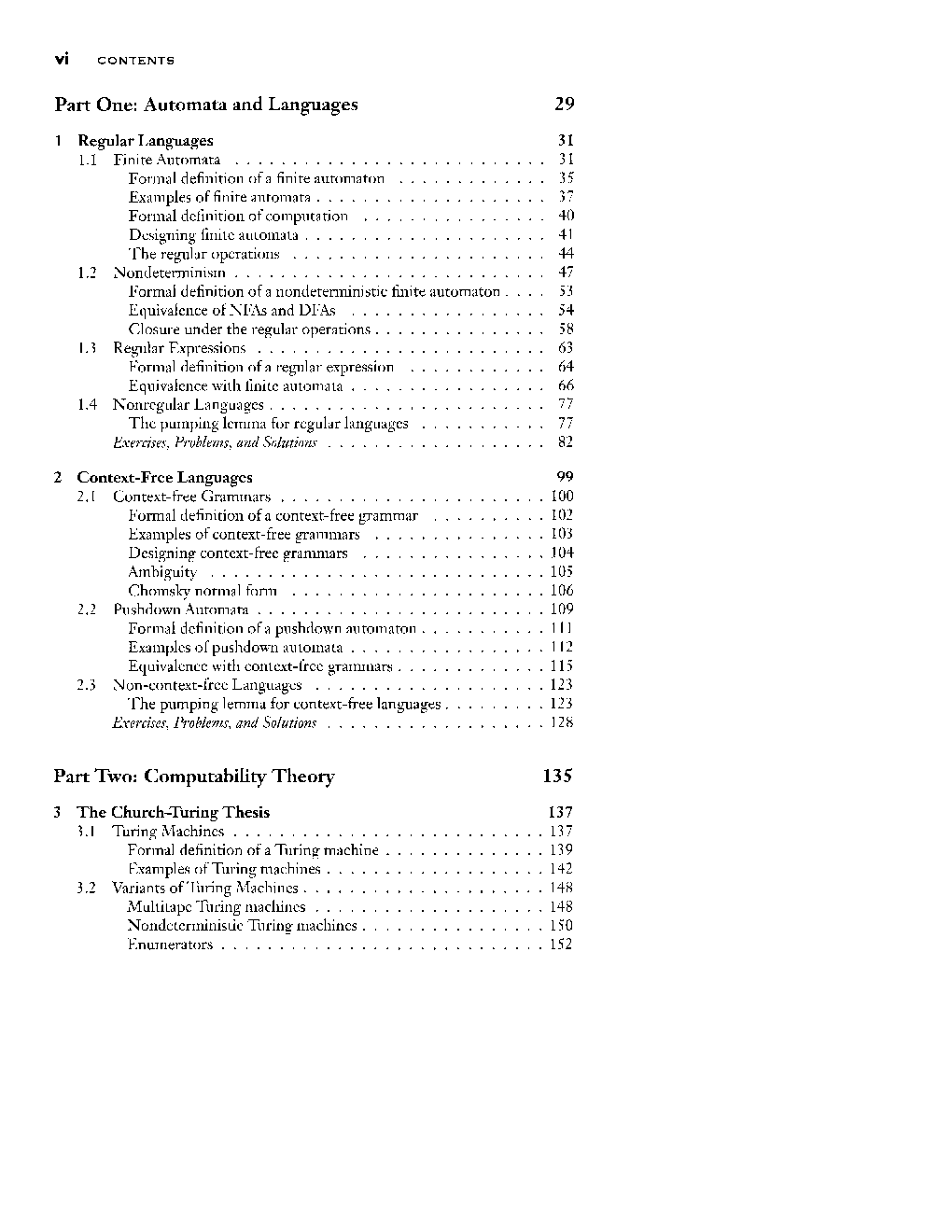 Introduction to The Theory Of Computation Second Edition - Page 3