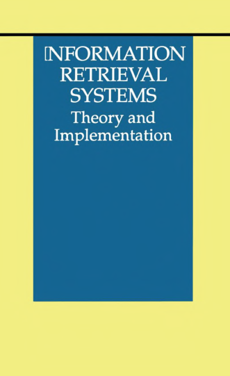 Information Retrieval Systems Theory And Implementation - Page 1