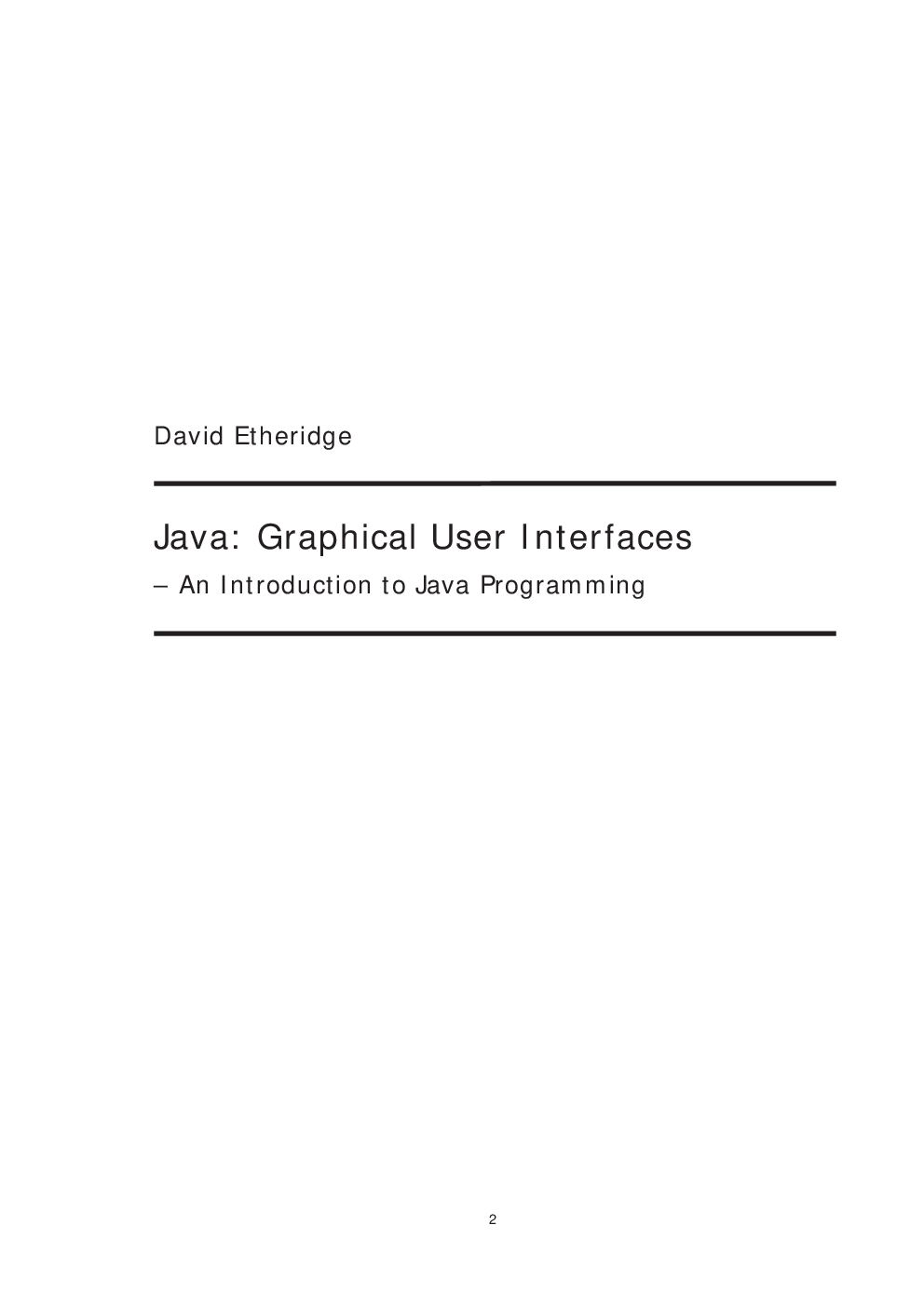 Java Graphical User Interfaces An Introduction To Java Programming - Page 2