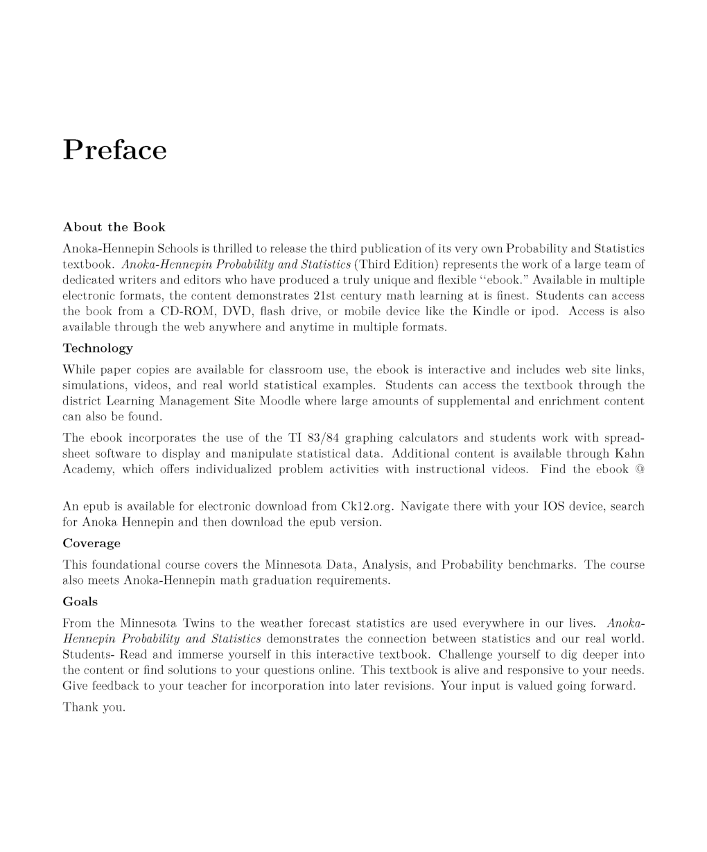 Anoka Hennepin Probability And Statistics Fourth Edition - Page 5