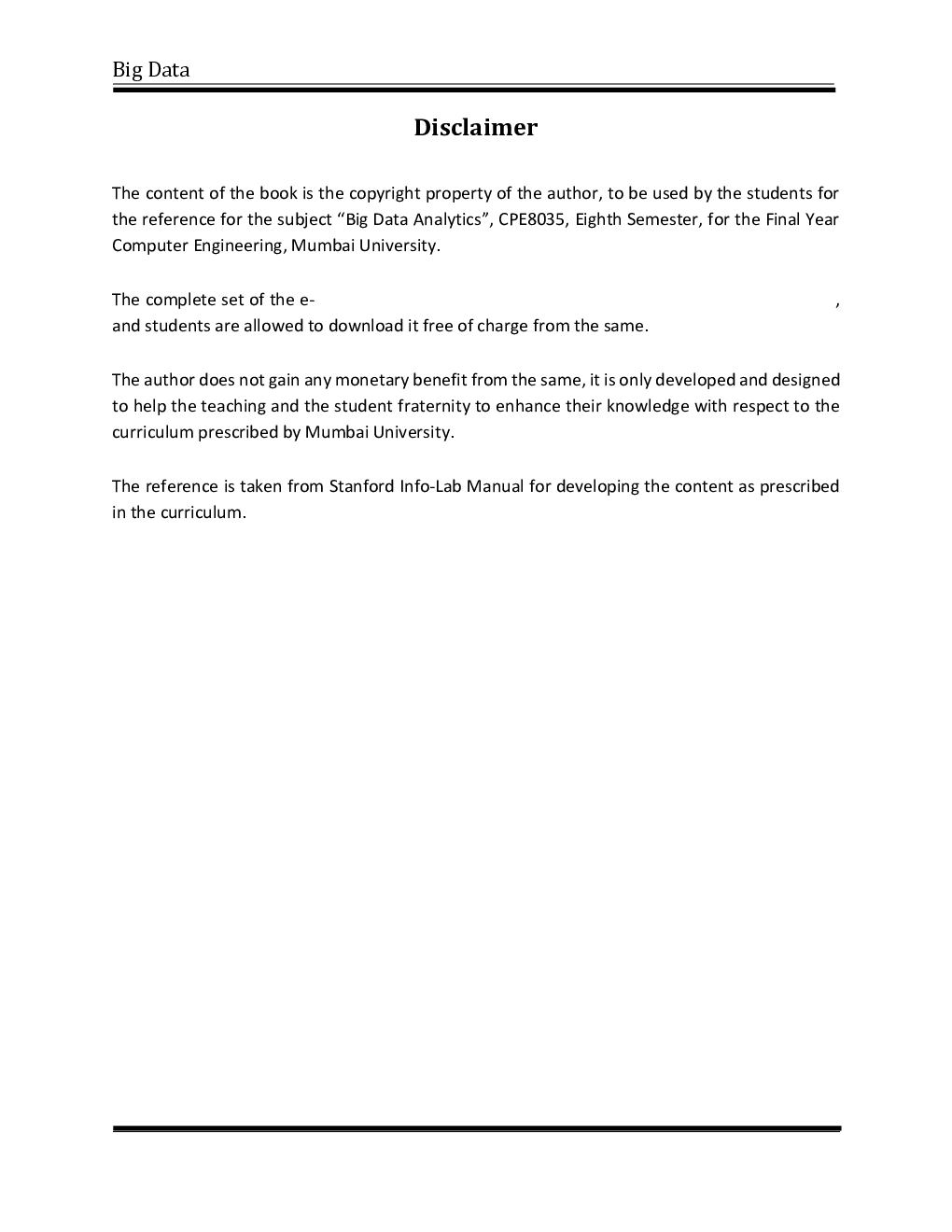 Big Data Analytics B.E-Computer Engineering - Page 3