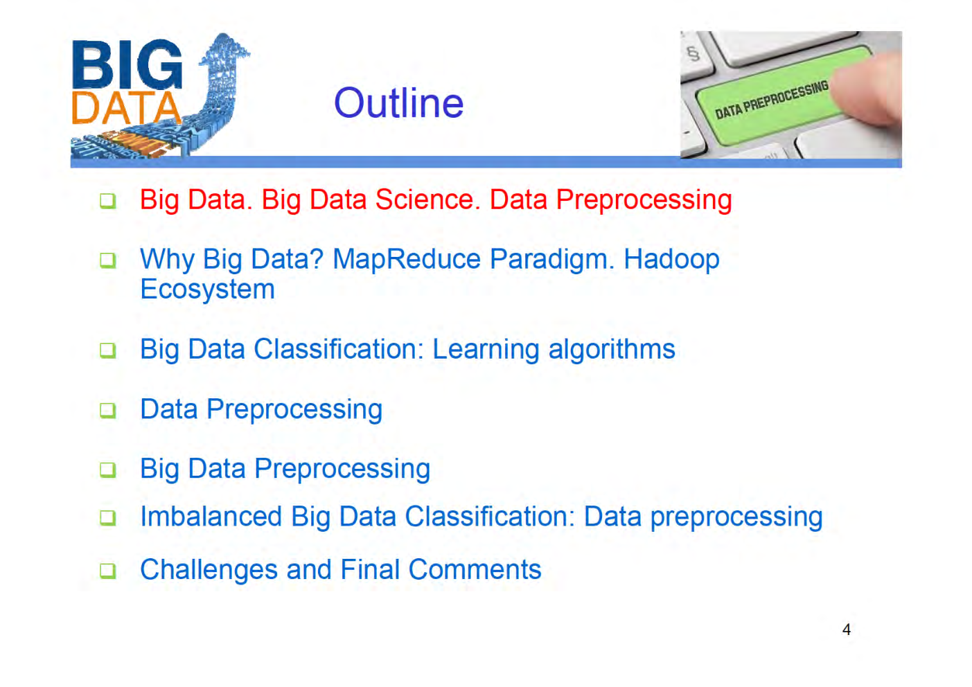 Data Mining Methods For Big Data Preprocessing - Page 4