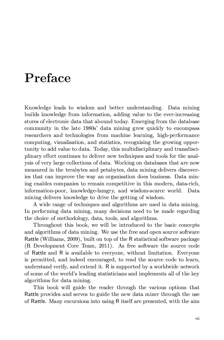 Data Mining With Rattle And R The Art Of Excavating Data For Knowledge Discovery - Page 3