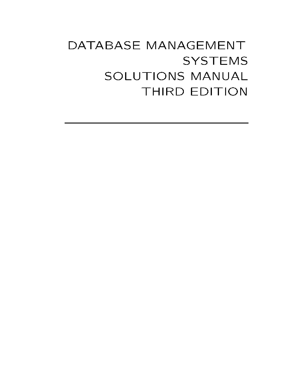 Database Management Systems Solutions Manual Third Edition - Page 2