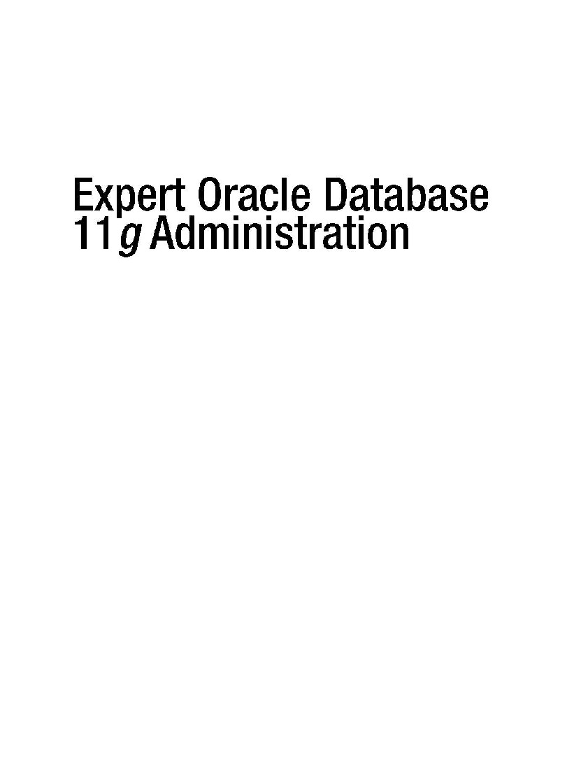 Expert Oracle Database 11g Administration - Page 2