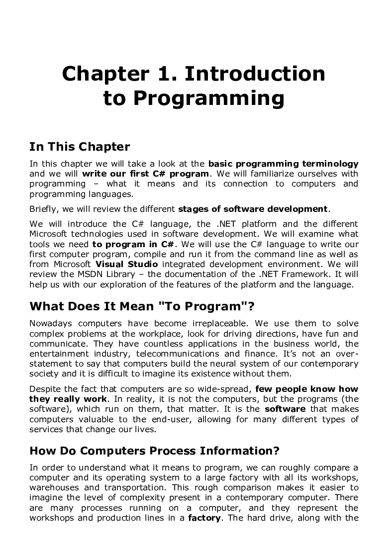 Fundamentals Of Computer Programming With C# - Page 4