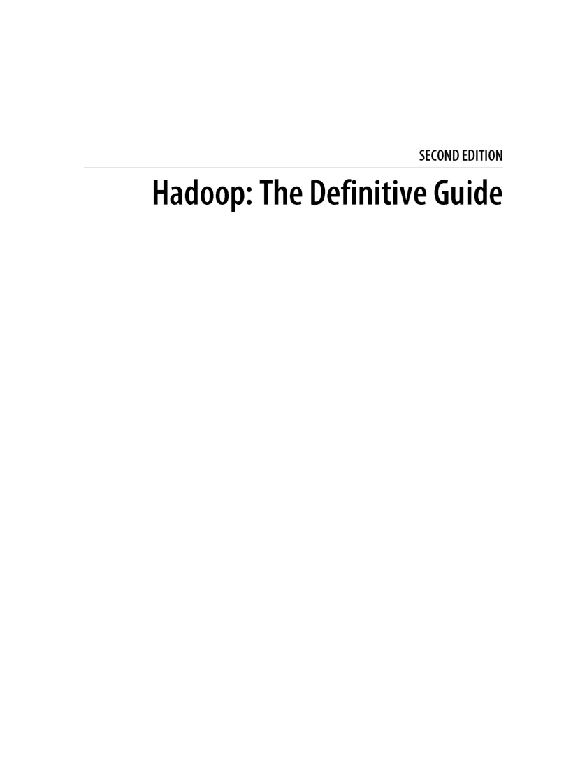 Hadoop The Definitive Guide Second Edition - Page 2