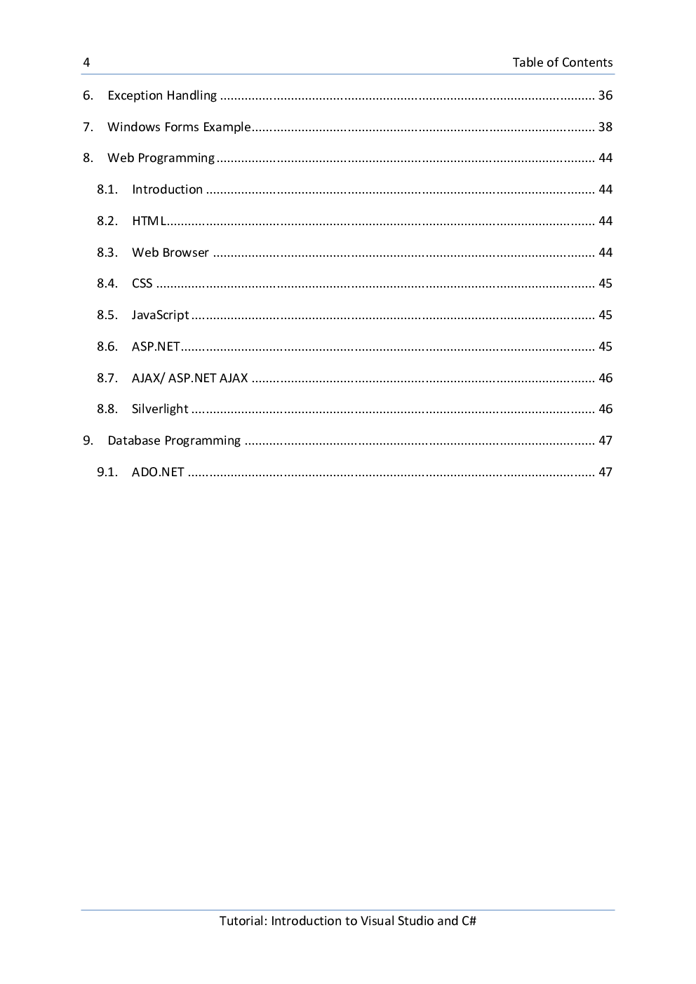 Introduction To Visual Studio And C# - Page 4