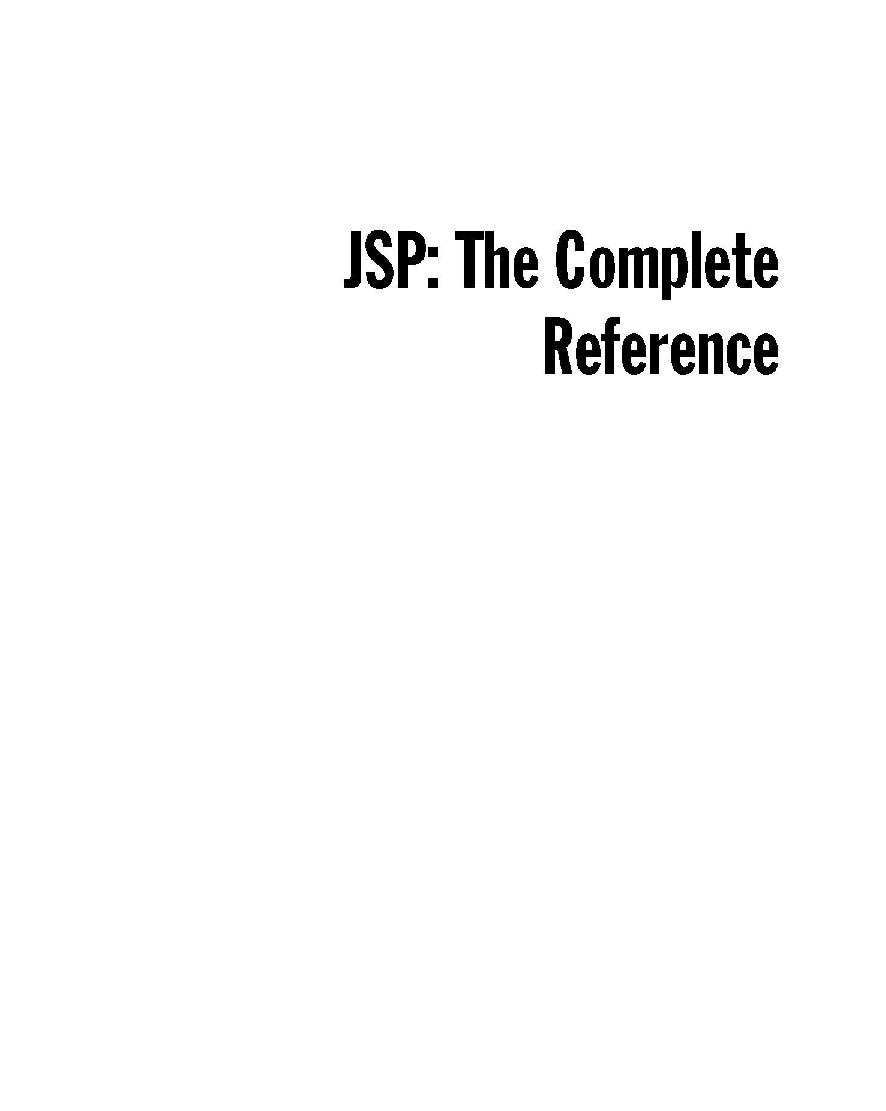 The Complete Reference JSP - Page 2