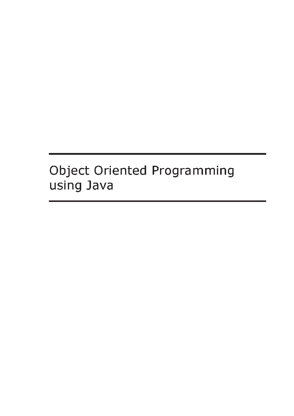 Object Oriented Programming Using Java - Page 2