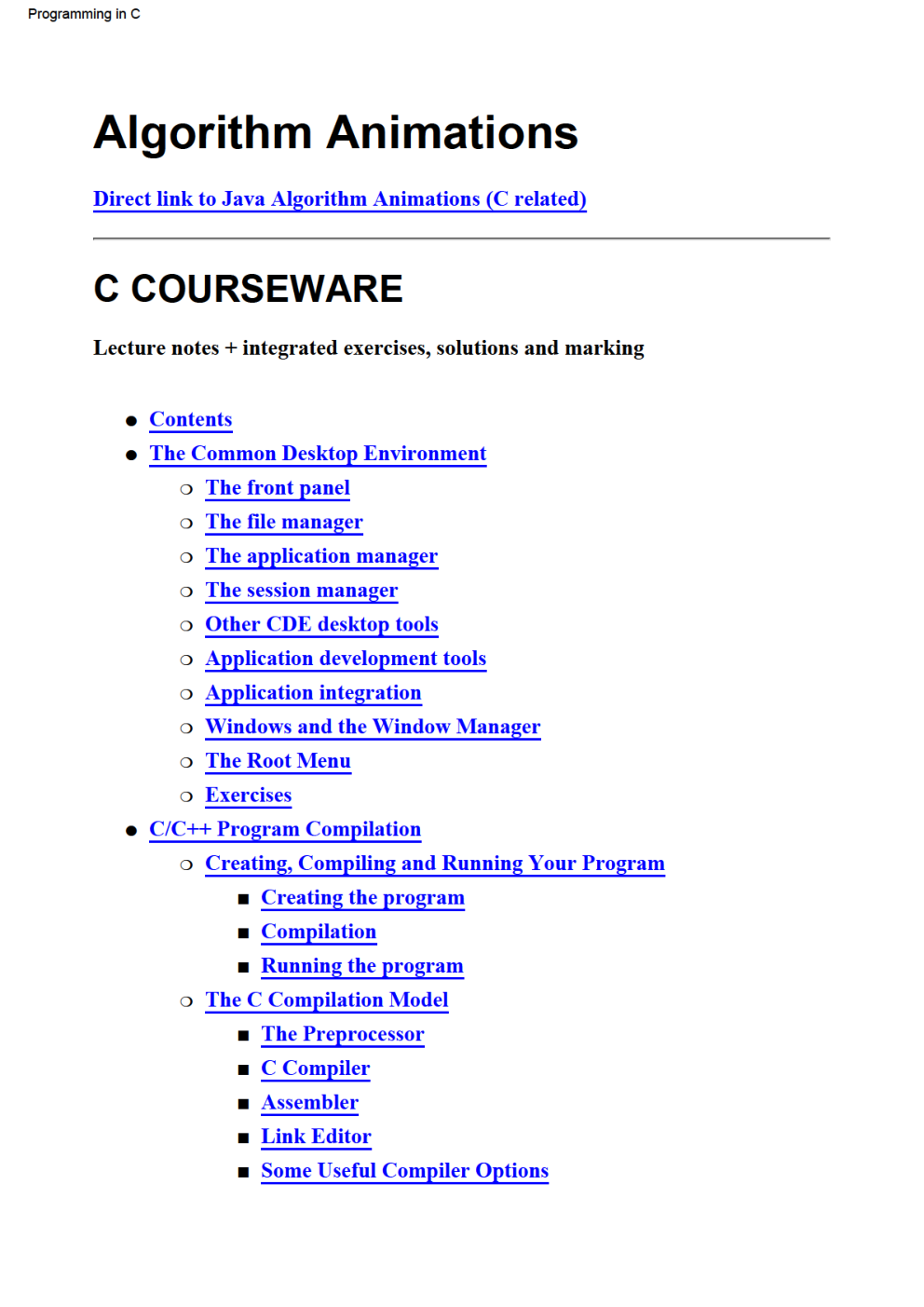 Programming In C UNIX System Calls And Subroutines Using C - Page 2