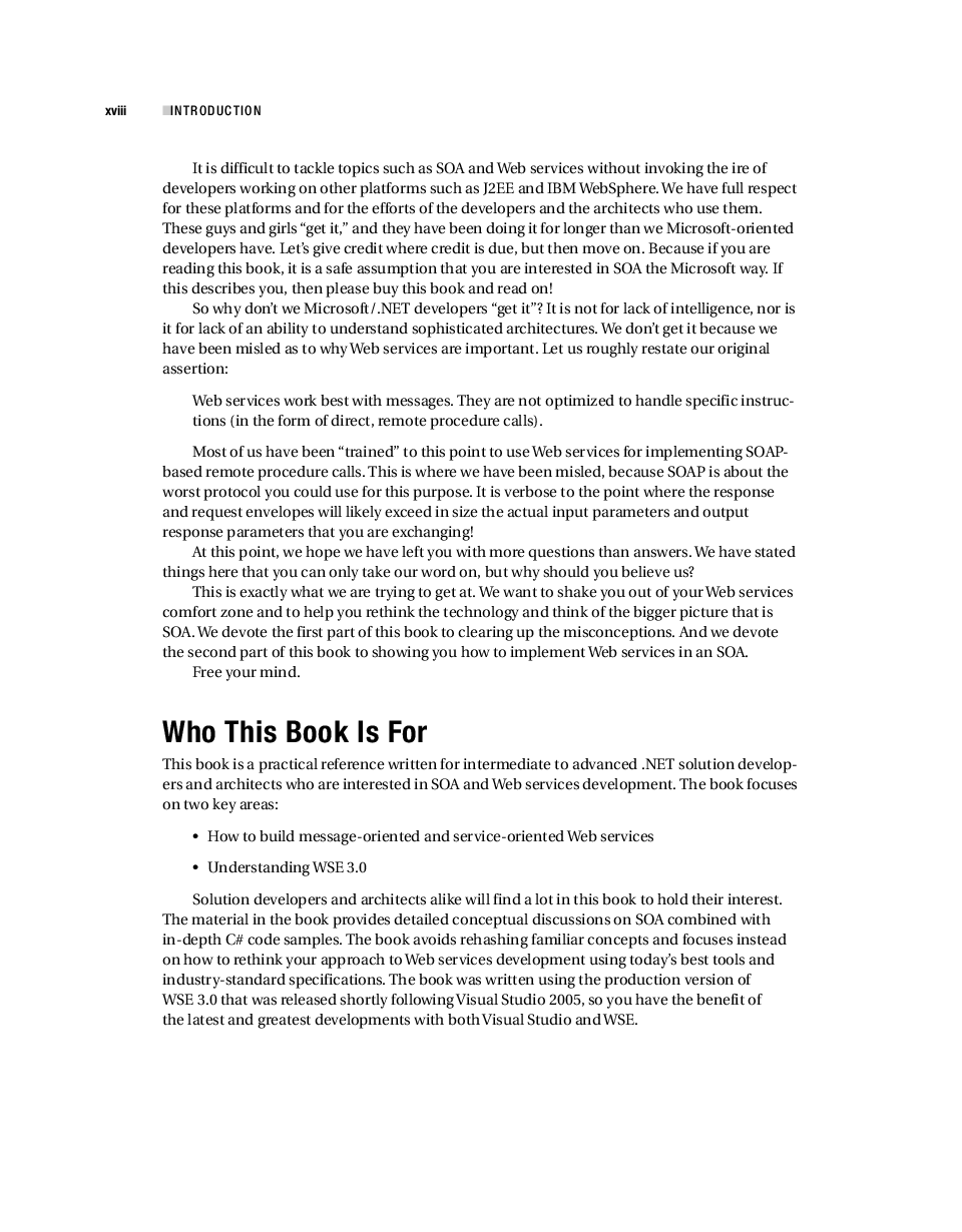 Expert Service Oriented Architecture In C# 2005 Second Edition - Page 5