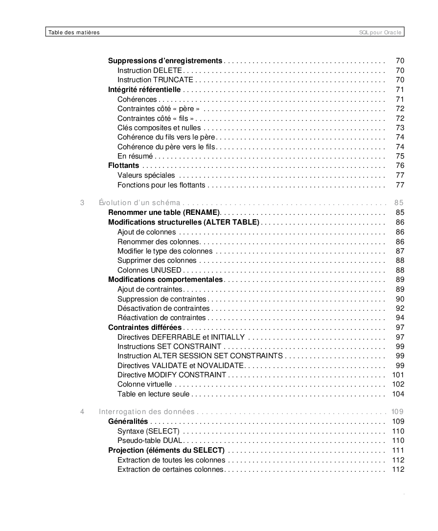 SQL Pour Oracle Applications avec Java, PHP et XMLThird Edition - Page 5