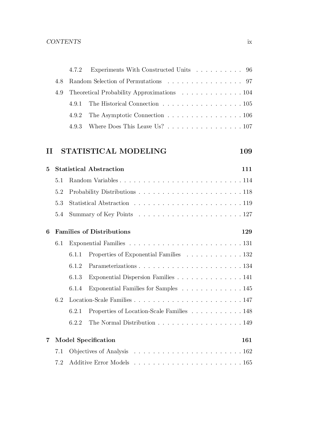 Statistics 601 Advanced Statistical Methods - Page 4