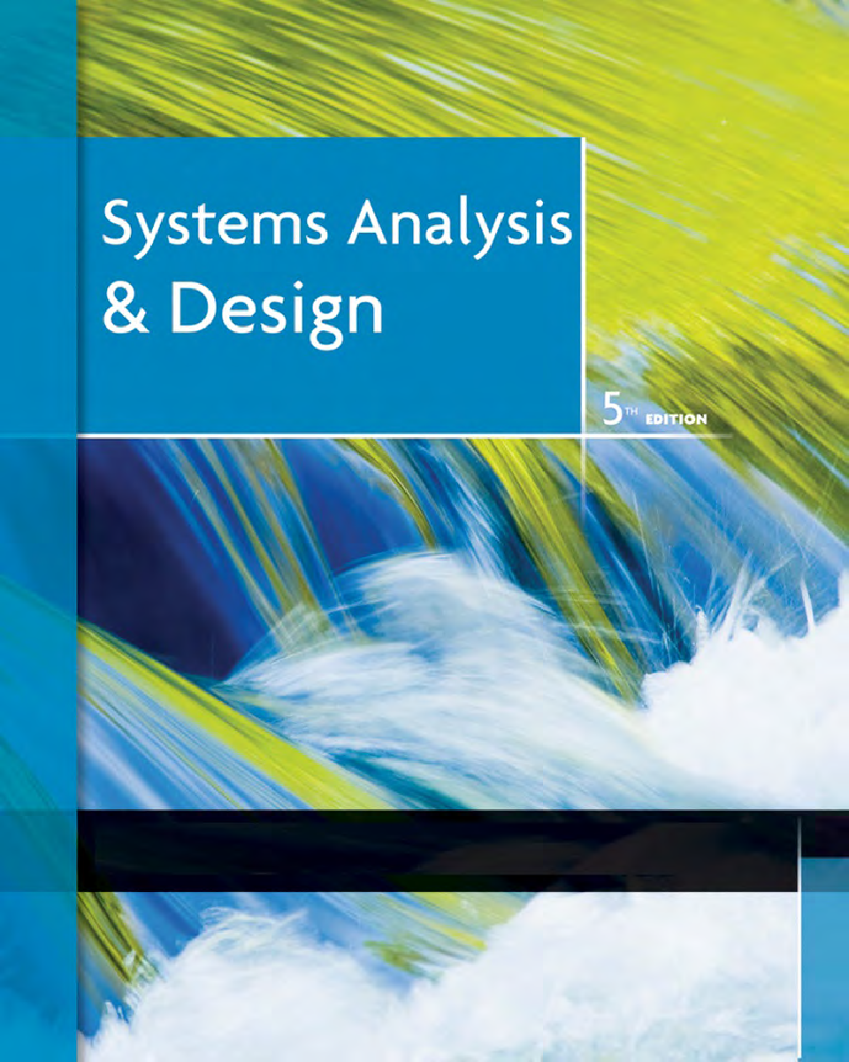 Systems Analysis And Design Fifth Edition - Page 1