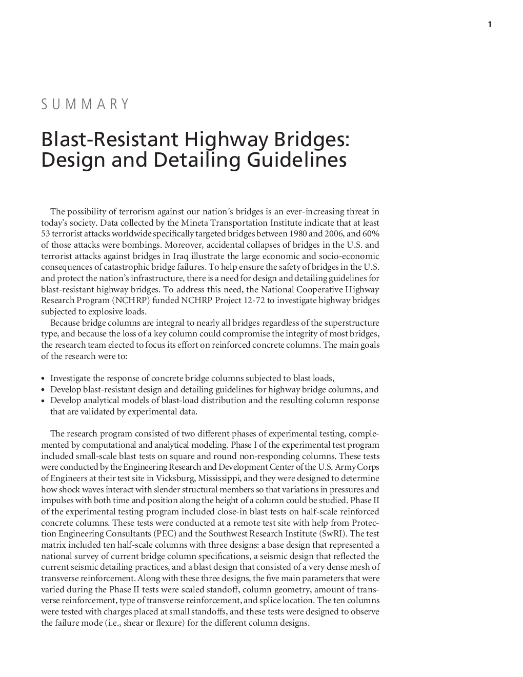 Blast Resistant Highway Bridges Design And Detailing Guidelines - Page 5