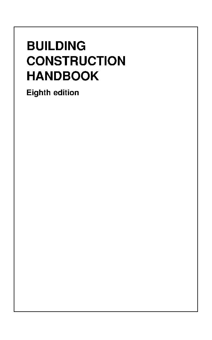 Building Construction Handbook 8th Edition - Page 2