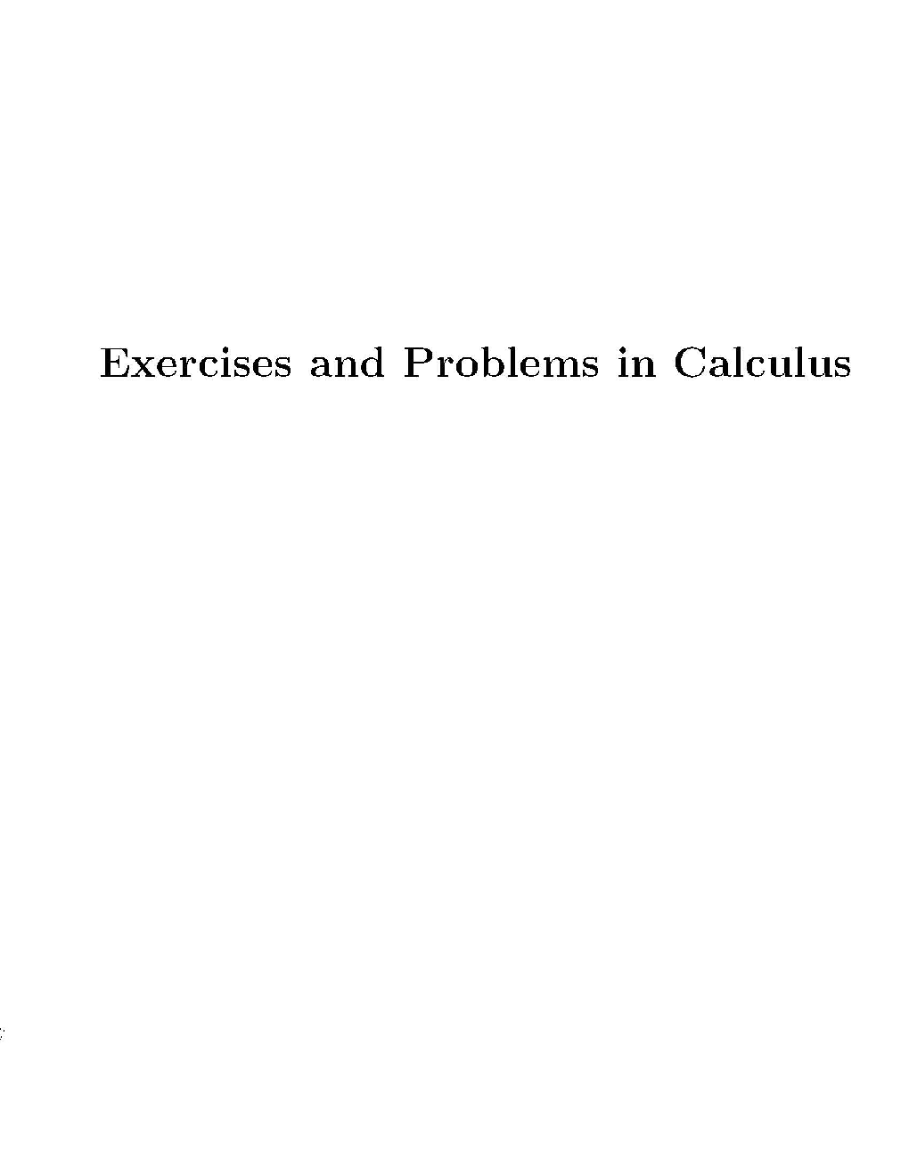 Problems And Exercises In Calculus - Page 2