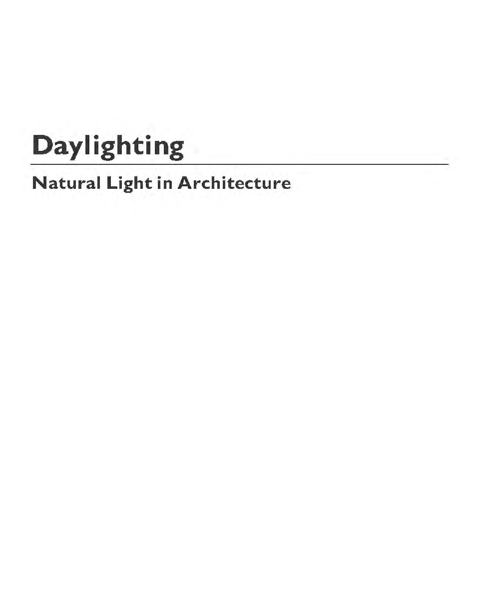 Daylighting Natural Light In Architecture - Page 2