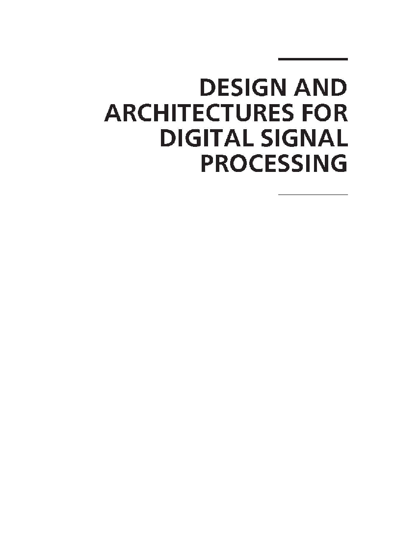 Design And Architectures For Digital Signal Processing - Page 2