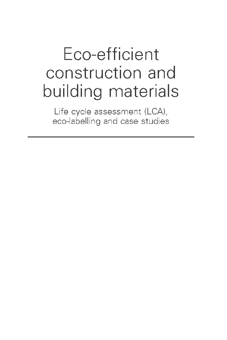 Eco-efficient Construction And Building Materials  - Page 2