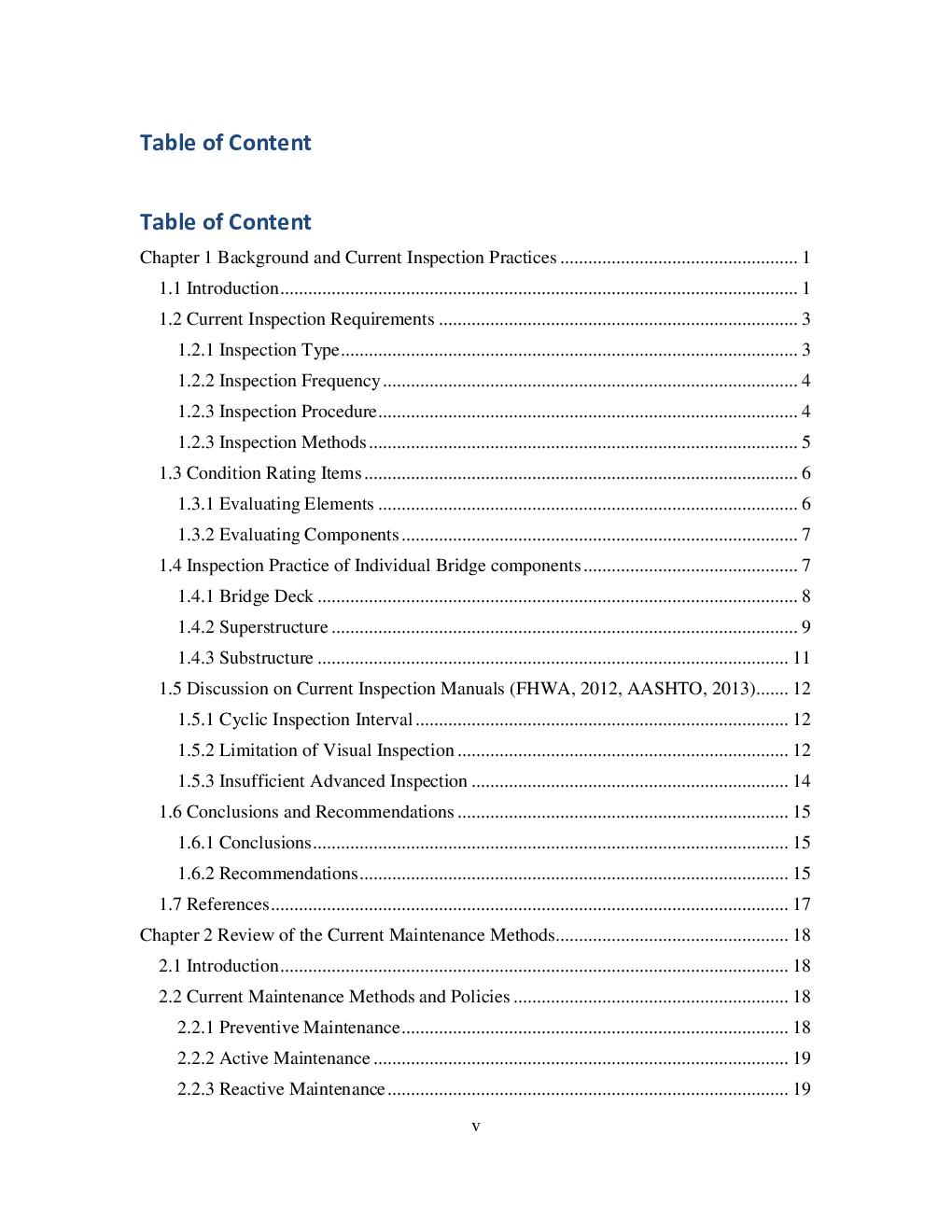 Final Report The Economy Of Preventive Maintenance Of Concrete Bridges - Page 2