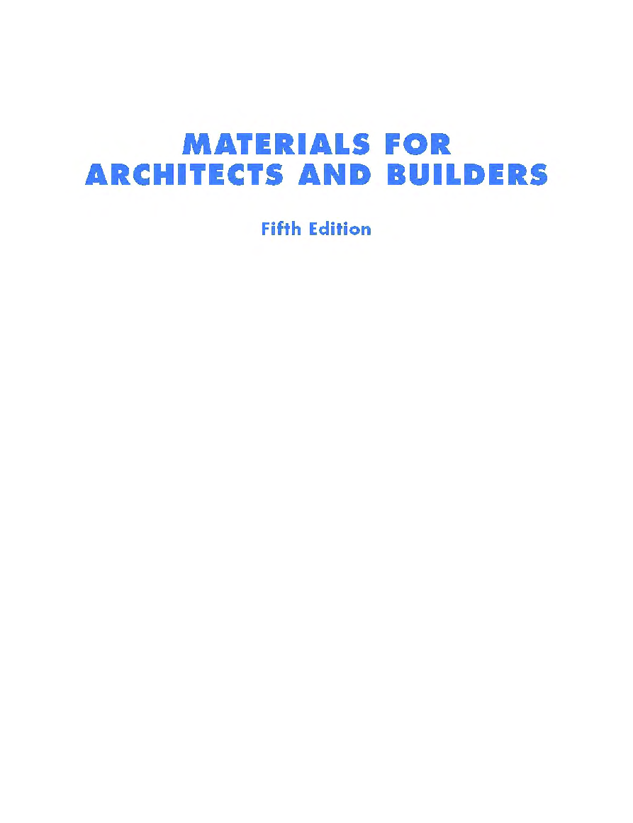 Materials For Architects And Builders Fifth Edition - Page 2
