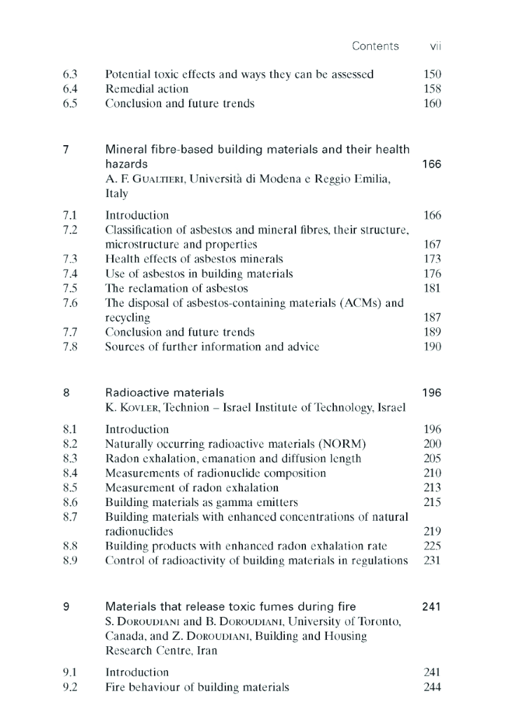 Toxicity Of Building Materials - Page 5