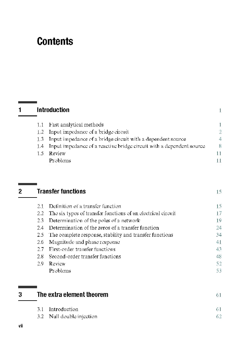 Fast Analytical Techniques For Electrical And Electronic Circuits - Page 3