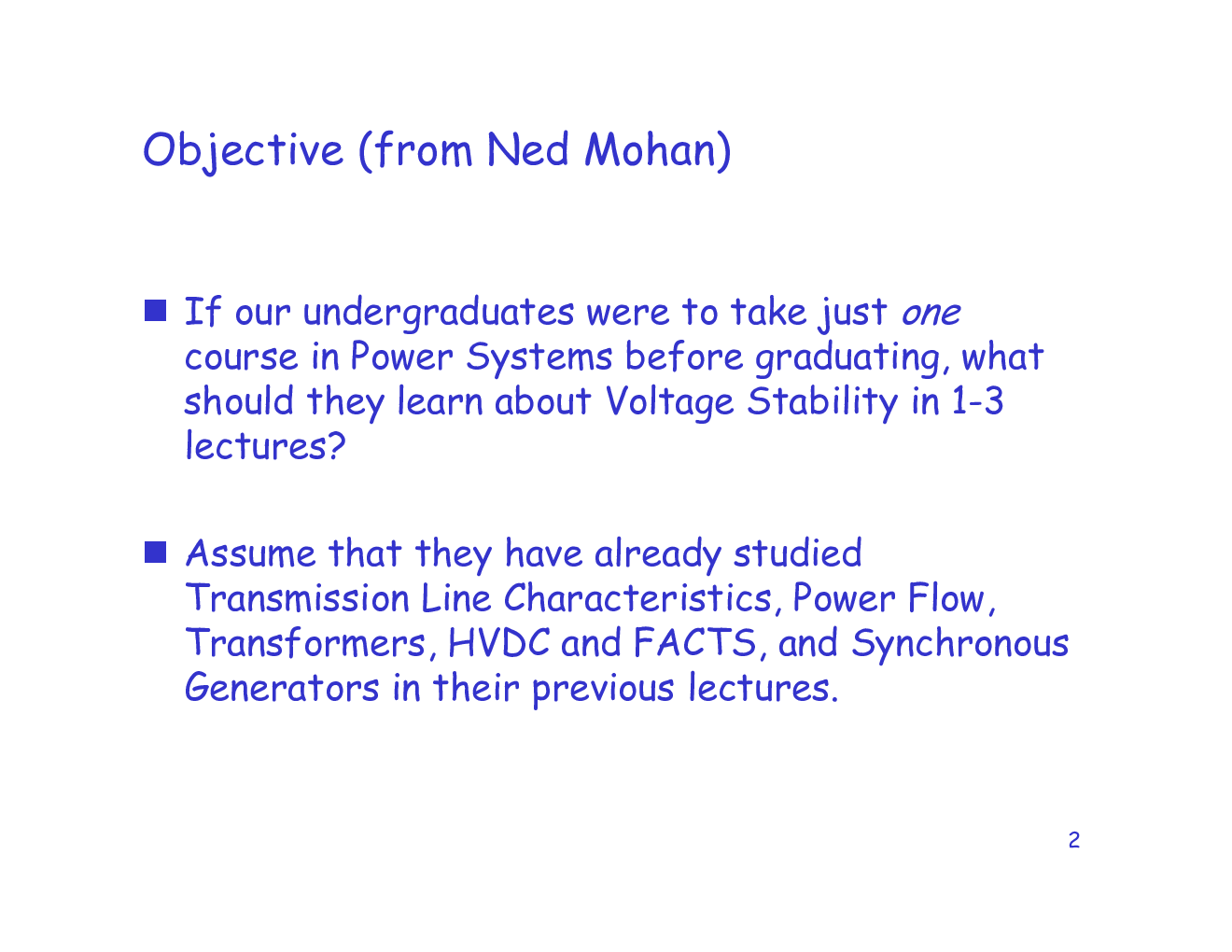 Voltage Stability For Undergraduates - Page 2