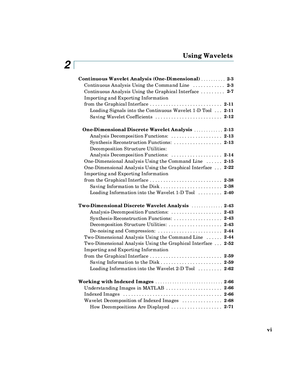 Wavelet Toolbox - Page 5