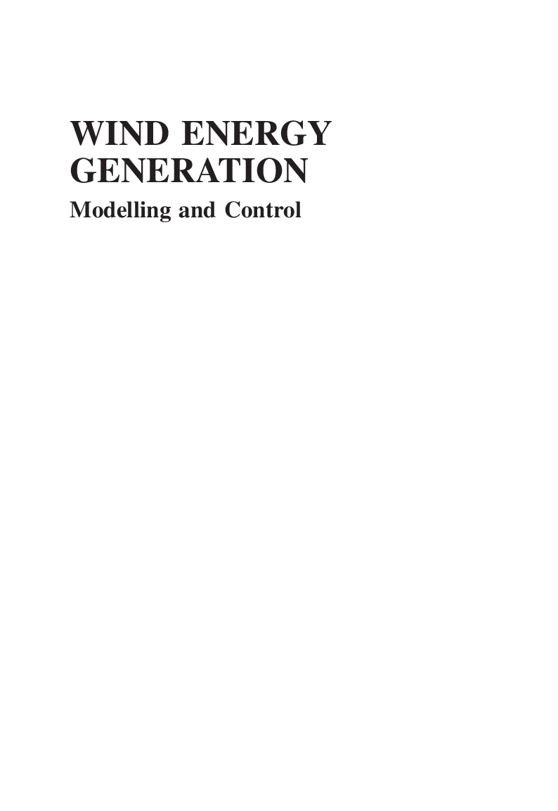 Wind Energy Generation Modelling And Control - Page 2