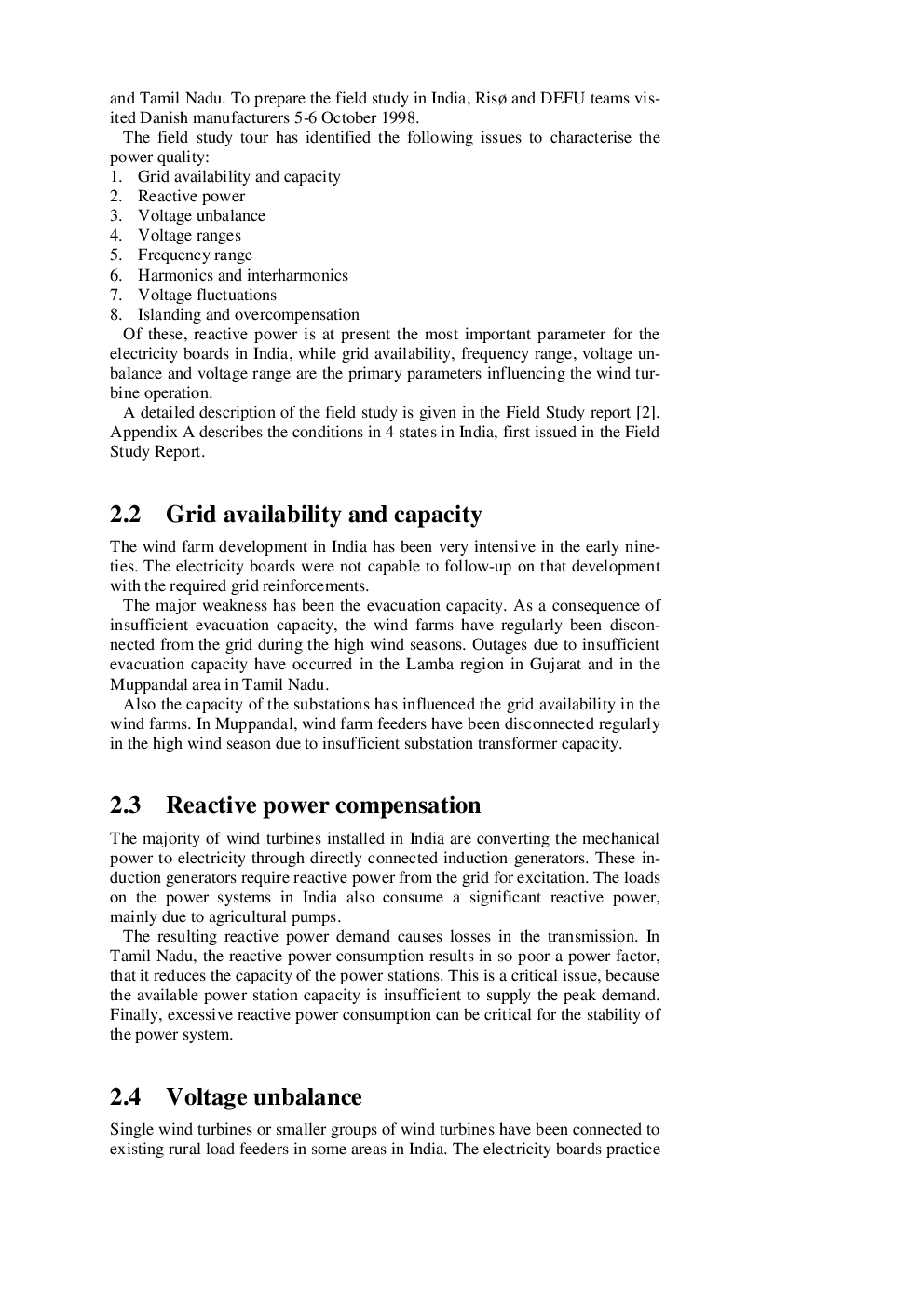 Power Quality And Integration Of Wind Farms In Weak Grids In India - Page 5