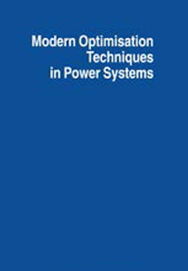 Modern Optimisation Techniques In Power Systems - Page 1