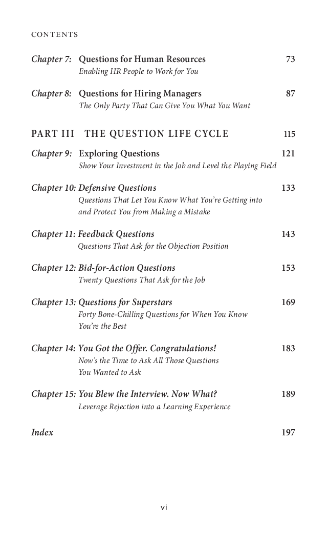 301 Best Questions To Ask On Your Interview Second Edition - Page 4