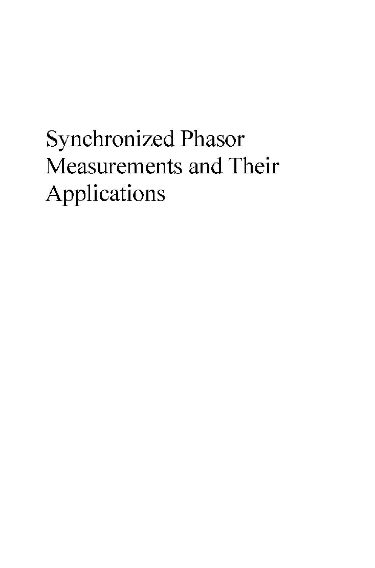 Synchronized Phasor Measurements And Their Applications - Page 2
