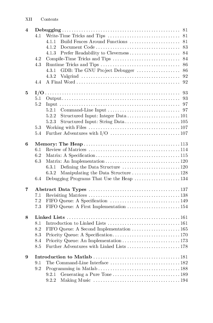 Programming For Engineers A Foundational Approach To Learning C And Matlab - Page 4