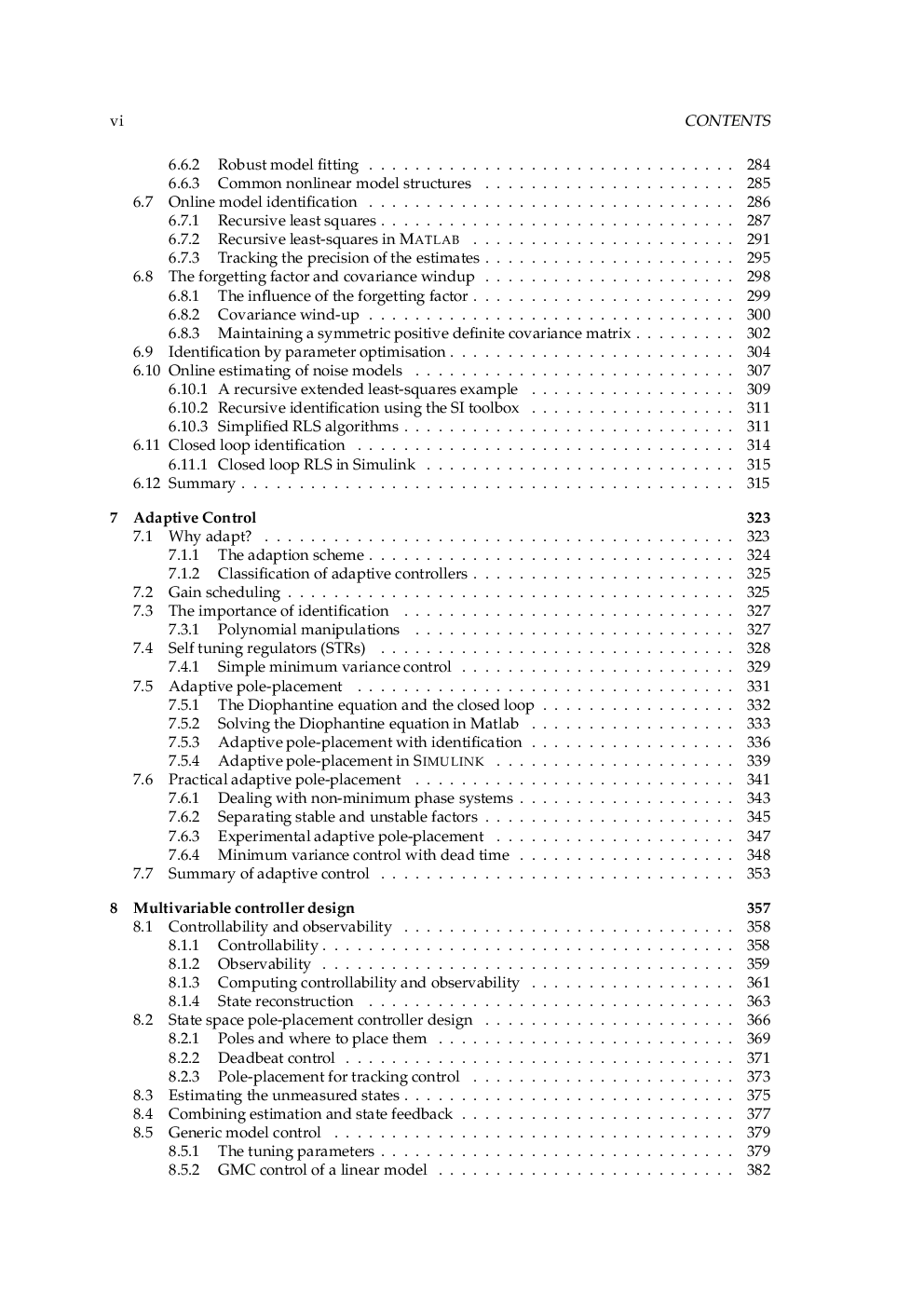 Advanced Control Using Matlab Or Stabilising The Unstabilisable - Page 5