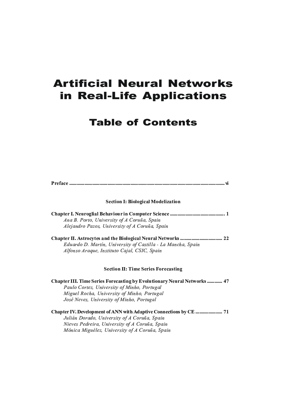 Artificial Neural Networks In Real Life Applications - Page 3