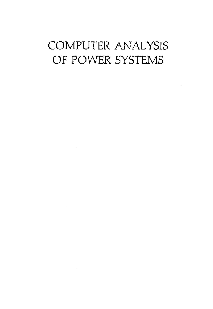 Computer Analysis Of Power Systems - Page 2