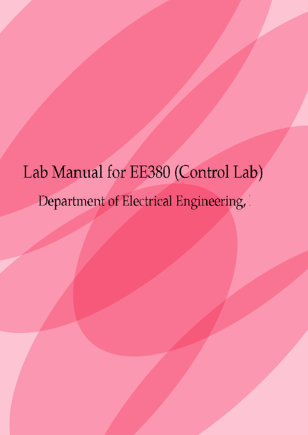 Download Free Lab Manual For EE380 Control Lab Department Of Electrical