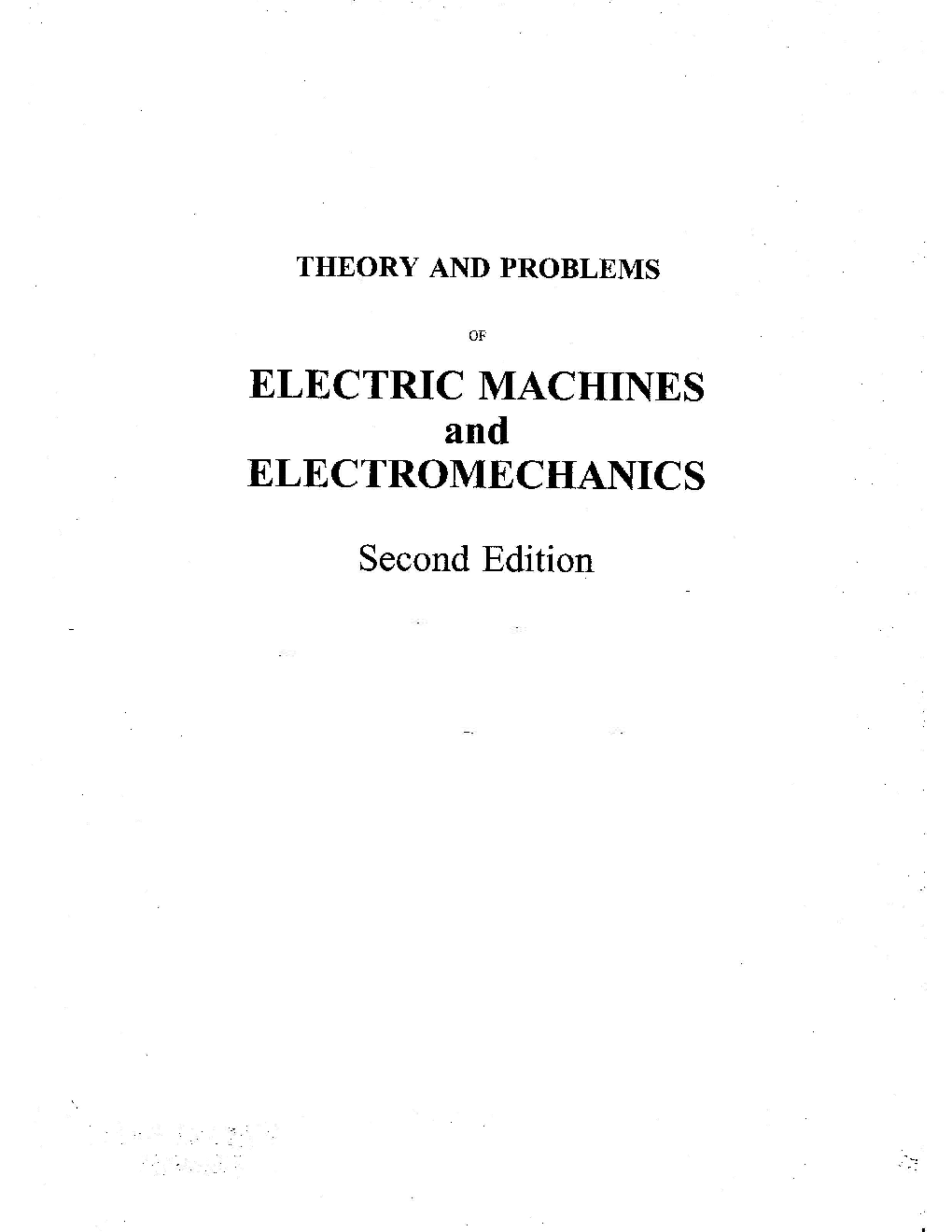 Theory And Problems Of Electric Machines And Electromechanics Second Edition - Page 2