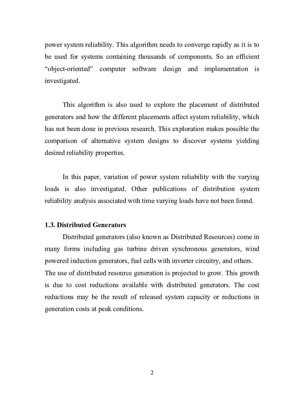 Power System Reliability Analysis With Distributed Generators - Page 5