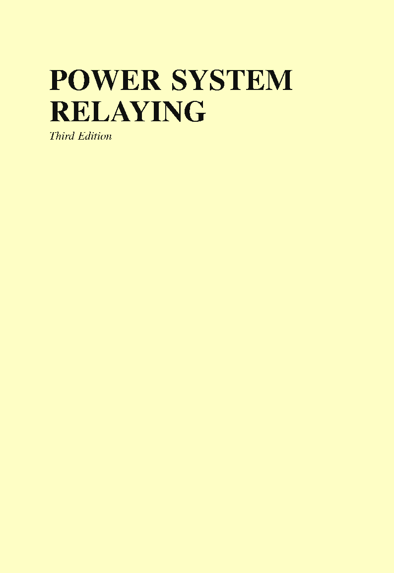Download Free Power System Relaying Third Edition PDF Online 2021