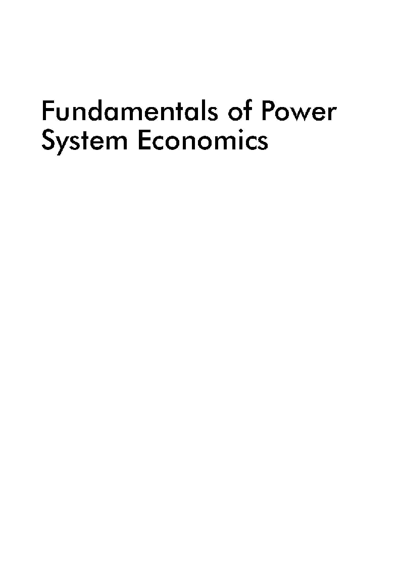 Fundamentals Of Power System Economics - Page 2