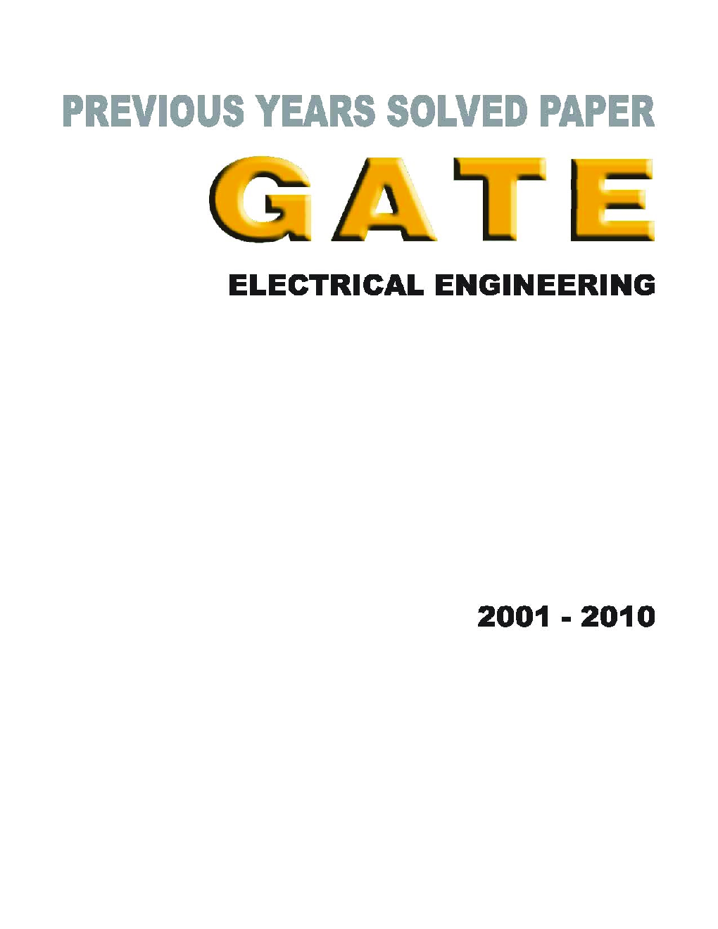 Previous Years Solved Paper Gate Electrical Engineering - Page 1