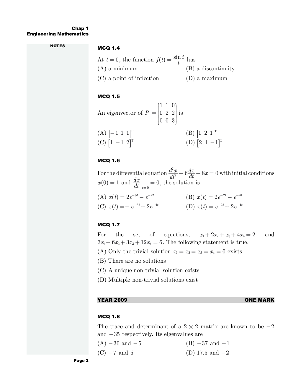 Previous Years Solved Paper Gate Electrical Engineering - Page 4